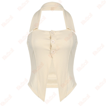 hanging neck type tank tops
